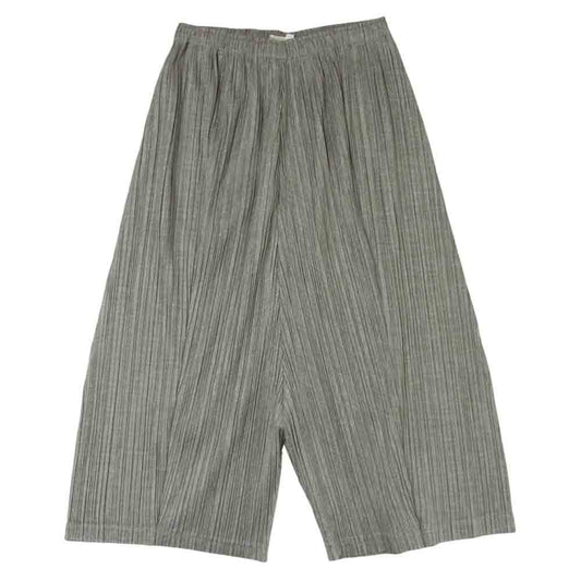 PLEATS PLEASE プリーツプリーズ PP53-JF455 ISSEY MIYAKE イッセイミヤケ プリーツ加工 ワイド サルエル パンツ グレー系 4【美品】【中古】