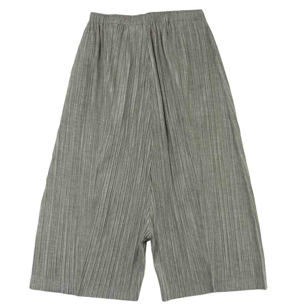PLEATS PLEASE プリーツプリーズ PP53-JF455 ISSEY MIYAKE イッセイミヤケ プリーツ加工 ワイド サルエル パンツ グレー系 4【美品】【中古】