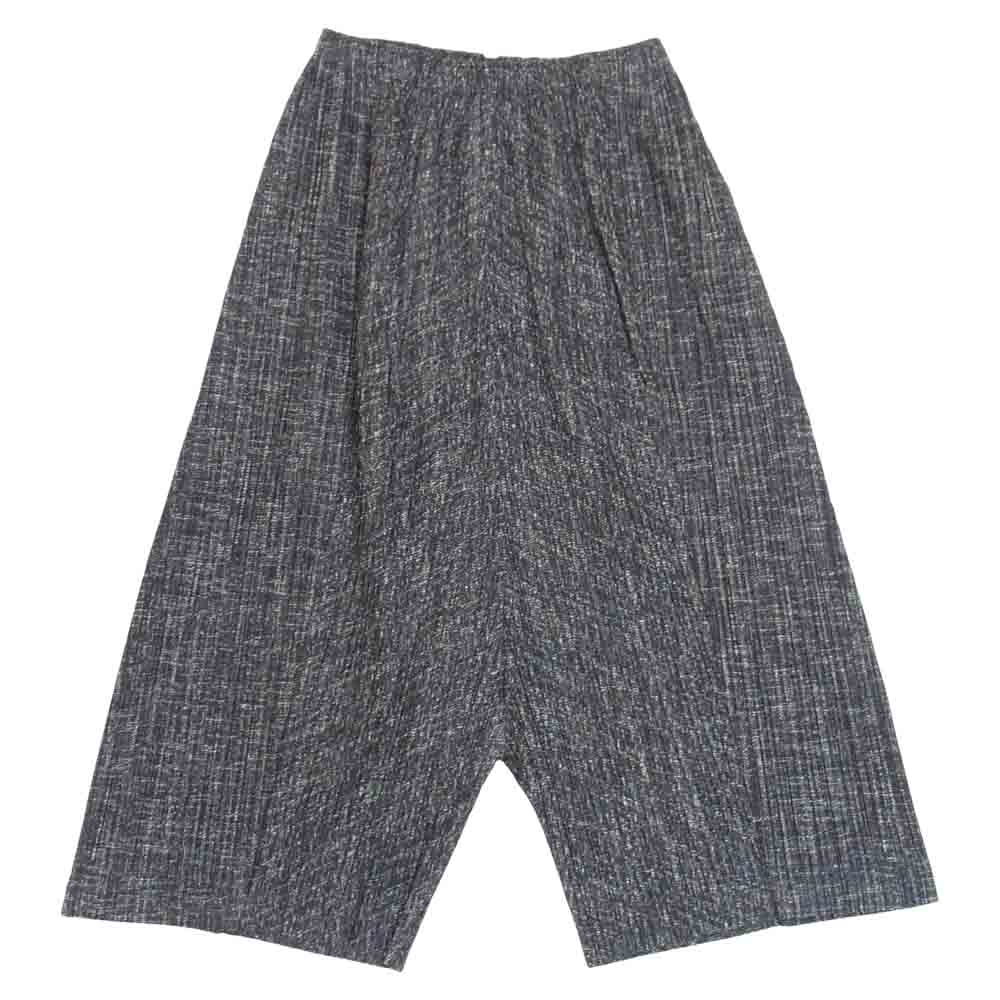 PLEATS PLEASE プリーツプリーズ PP53-JF455 ISSEY MIYAKE イッセイミヤケ プリーツ加工 ワイド サルエル パンツ ブラック系 4【美品】【中古】
