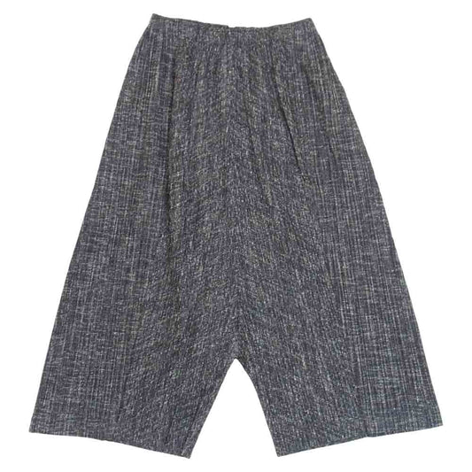 PLEATS PLEASE プリーツプリーズ PP53-JF455 ISSEY MIYAKE イッセイミヤケ プリーツ加工 ワイド サルエル パンツ ブラック系 4【美品】【中古】