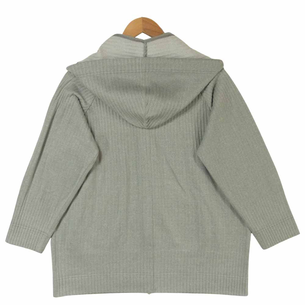 PLEATS PLEASE プリーツプリーズ PP41-JC582 ISSEY MIYAKE イッセイミヤケ ジップ フーディー パーカー グレー系 3【中古】