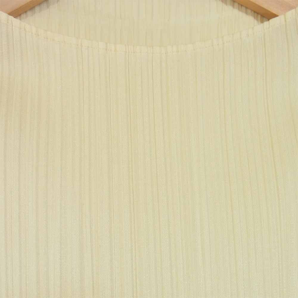 PLEATS PLEASE プリーツプリーズ PP11-JH126 ISSEY MIYAKE イッセイミヤケ プリーツ加工 ボトルネック 長袖 ワンピース イエロー系 4【美品】【中古】