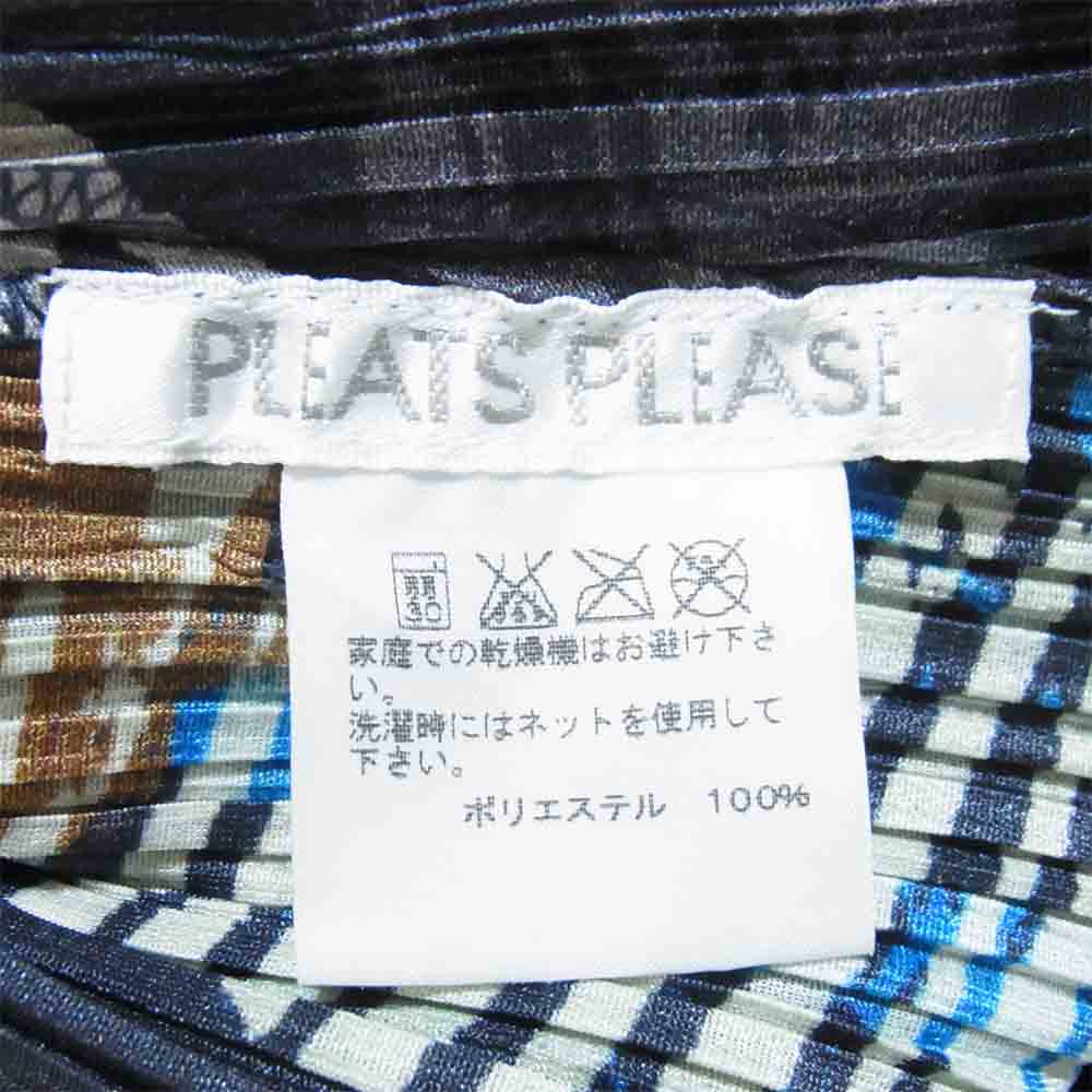 PLEATS PLEASE プリーツプリーズ PP61-JI633 ISSEY MIYAKE イッセイミヤケ 総柄 ノースリーブ オールインワン ブラック系 4【美品】【中古】