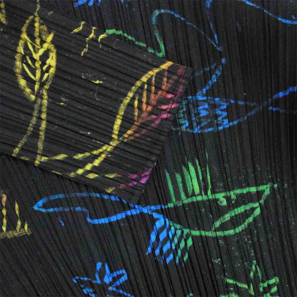 PLEATS PLEASE プリーツプリーズ PP93-JK711 ISSEY MIYAKE イッセイミヤケ IN HER DREAM 変形 総柄 カットソー ブラック系 3【美品】【中古】