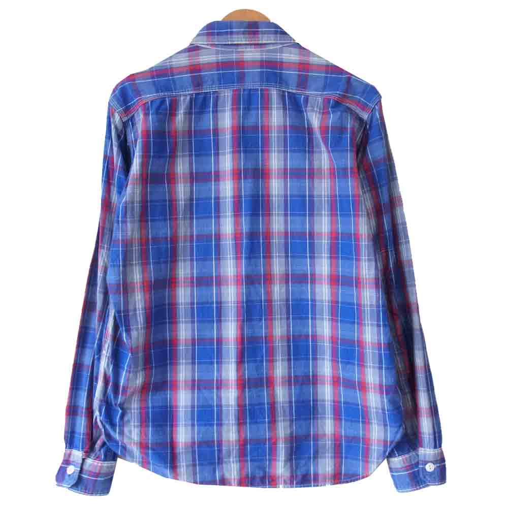 Engineered Garments エンジニアードガーメンツ work shirt Big Plaid チェック ワーク シャツ ブルー系 S【中古】