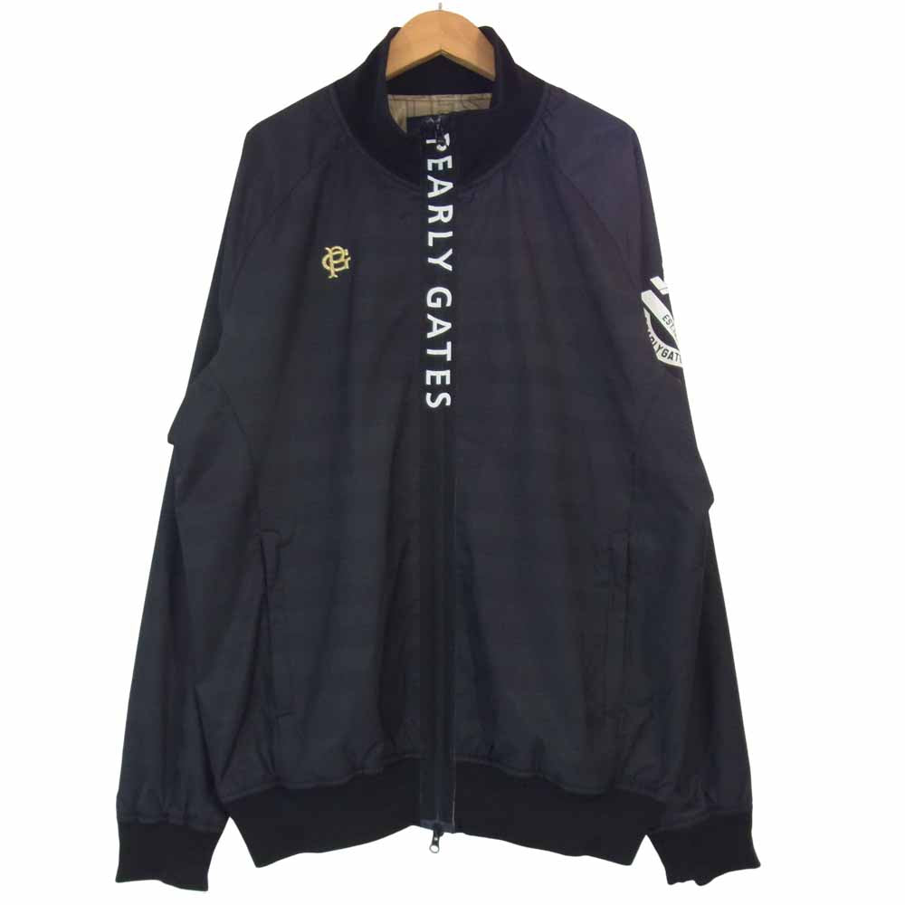 パーリーゲイツ 053-9220001 サーモトロン タフレックス ドビー ボーダー ストレッチ ブルゾン ブラック系 6【中古】