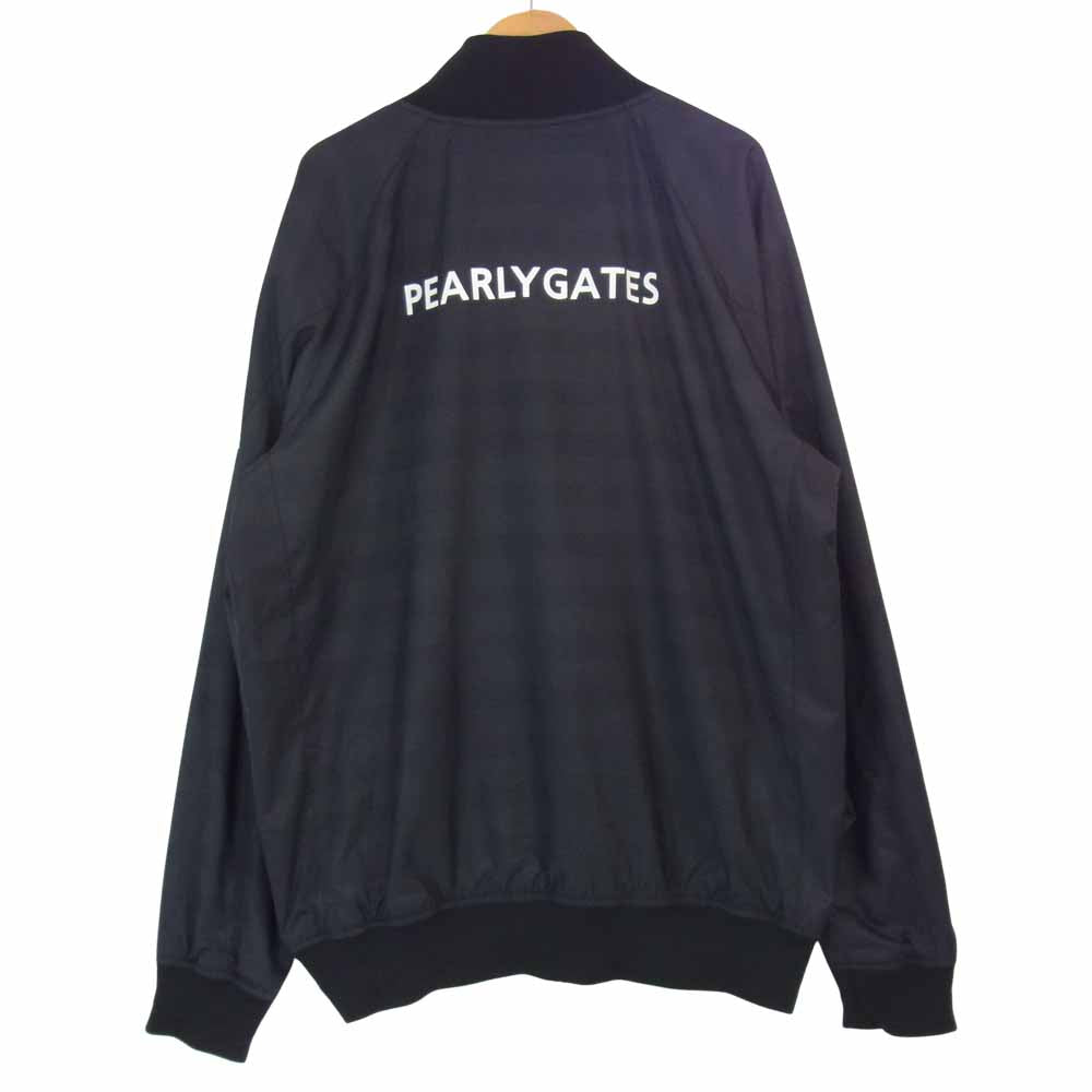 パーリーゲイツ 053-9220001 サーモトロン タフレックス ドビー ボーダー ストレッチ ブルゾン ブラック系 6【中古】