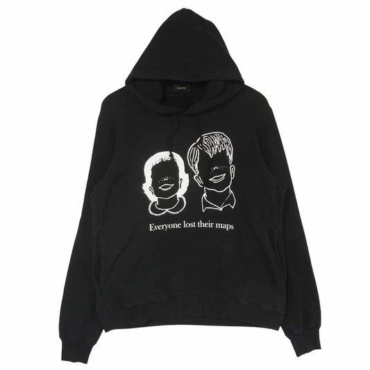 UNDERCOVER アンダーカバー UCT4893-1 LOST THEIR MAPS プルオーバー パーカー 日本製 ブラック系 2【中古】