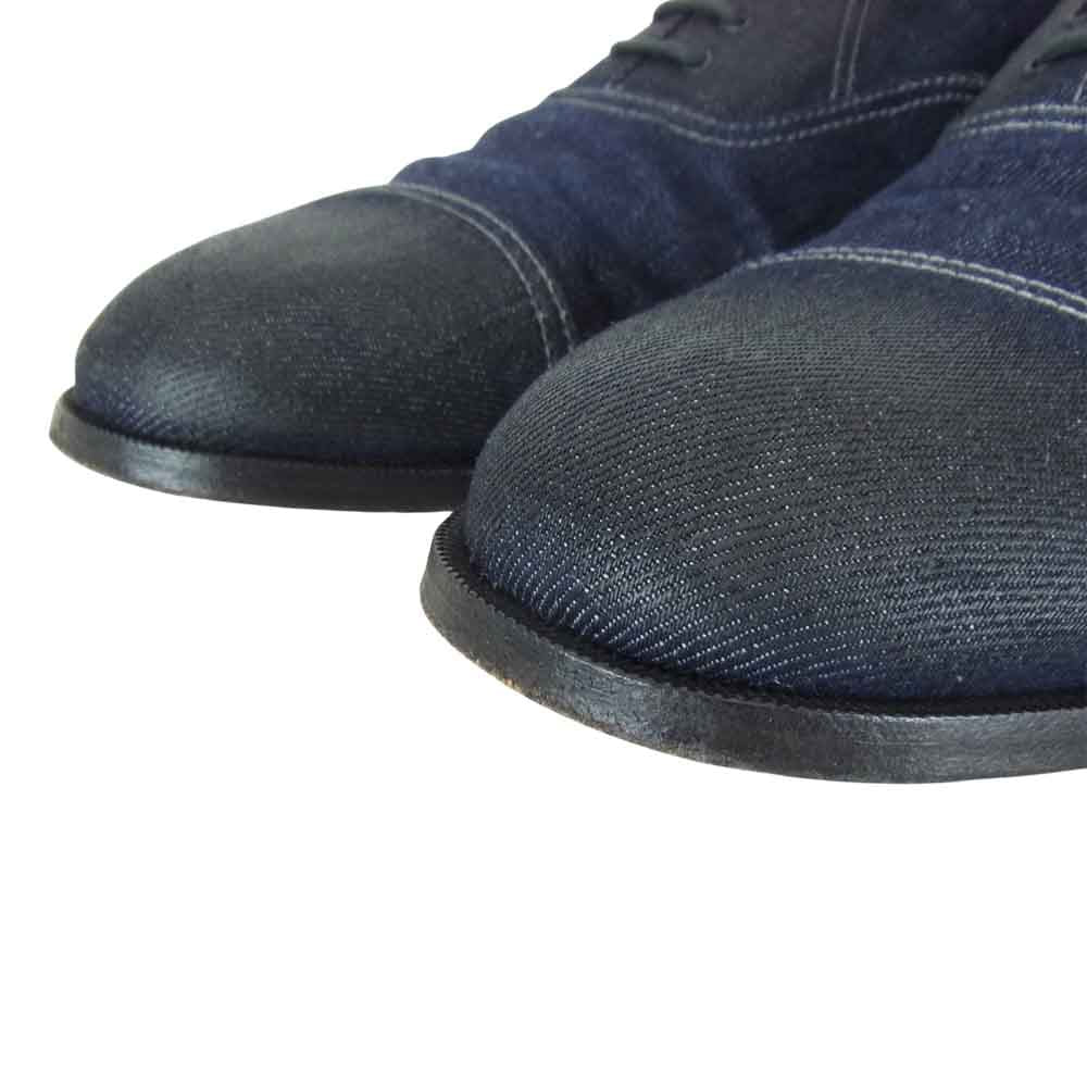 BOTTEGAVENETA ボッテガヴェネタ denim oxford dress デニム オックスフォード ドレス ストレートチップ シューズ インディゴブルー系 42.5【中古】