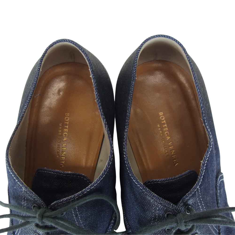 BOTTEGAVENETA ボッテガヴェネタ denim oxford dress デニム オックスフォード ドレス ストレートチップ シューズ インディゴブルー系 42.5【中古】