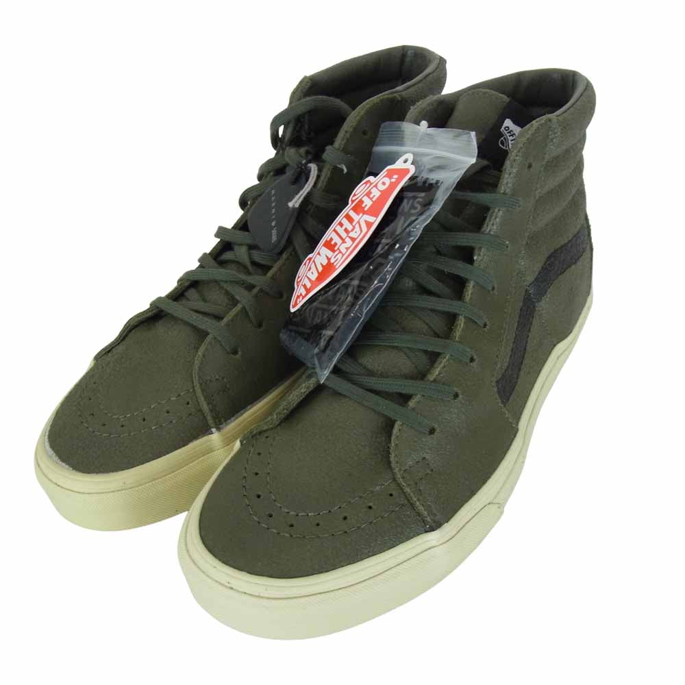 MARNI マルニ × バンズ VANS SK-8 HI スケートハイ クラックレザー スニーカー Olive Night/Black 28.5cm【美品】【中古】