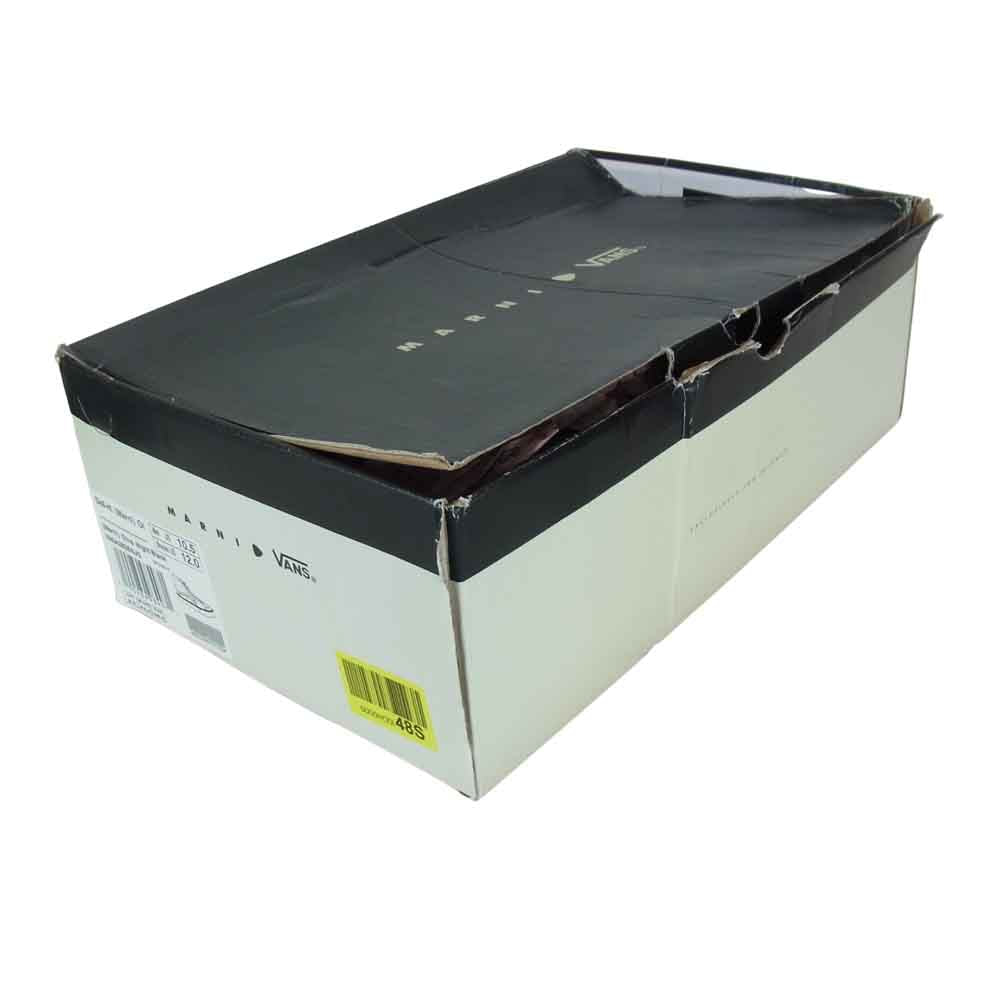 MARNI マルニ × バンズ VANS SK-8 HI スケートハイ クラックレザー スニーカー Olive Night/Black 28.5cm【美品】【中古】