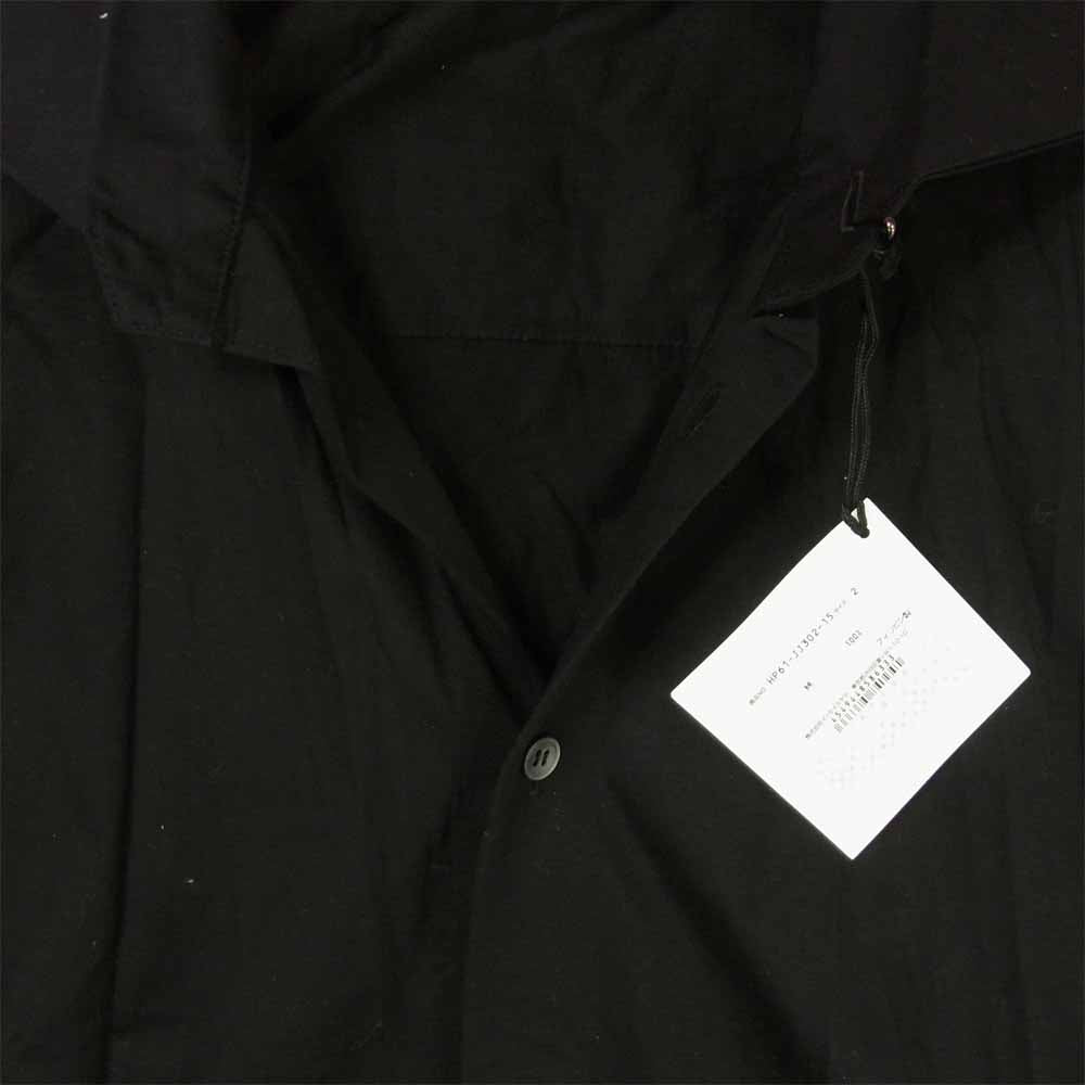 ISSEY MIYAKE イッセイミヤケ HP61-JJ302-15 wide collar shirt ワイドカラー 長袖 シャツ ブラック系 2【極上美品】【中古】