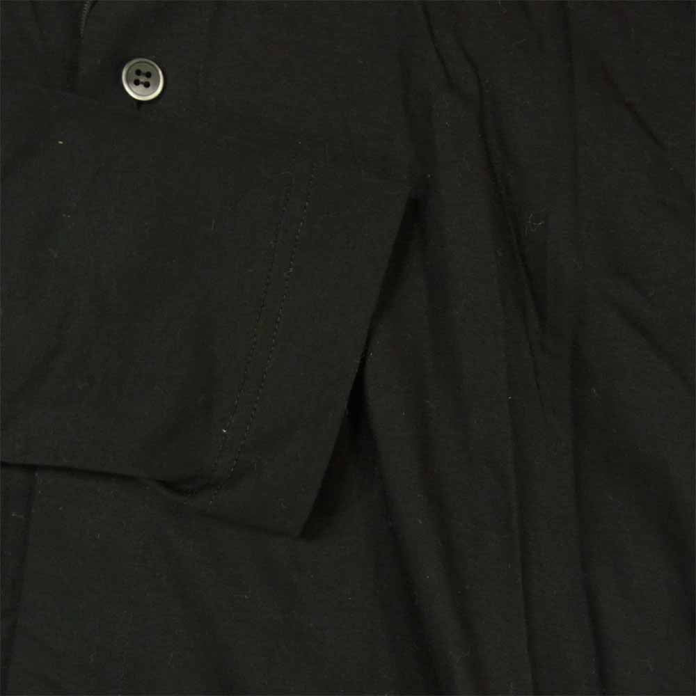 ISSEY MIYAKE イッセイミヤケ HP61-JJ302-15 wide collar shirt ワイドカラー 長袖 シャツ ブラック系 2【極上美品】【中古】