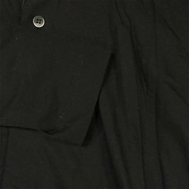 ISSEY MIYAKE イッセイミヤケ HP61-JJ302-15 wide collar shirt ワイドカラー 長袖 シャツ ブラック系 2【極上美品】【中古】