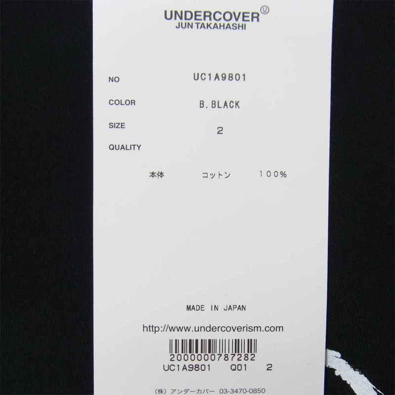 UNDERCOVER アンダーカバー UC1A9801 Patti Smith PHOTO パティスミス Tシャツ ブラック系 2【新古品】【未使用】【中古】