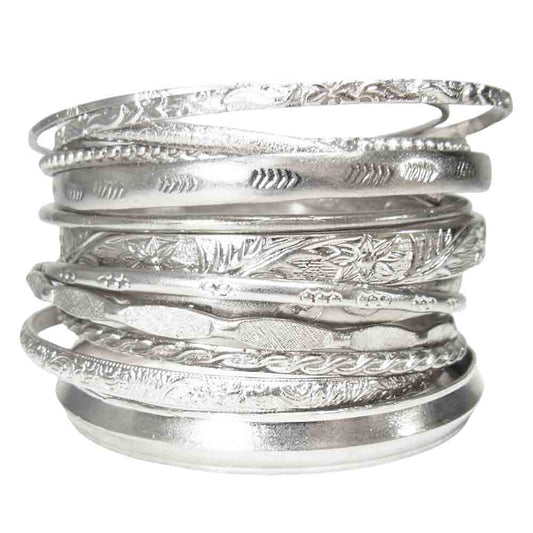 UNDERCOVER アンダーカバー 19SS UCW4A01 14pcs Bracelet ブレスレット バングル シルバー系【美品】【中古】