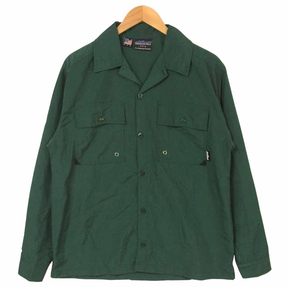 サウザンドマイル サプレックス ナイロン ユーティリティ シャツ USA製 グリーン系 M【中古】