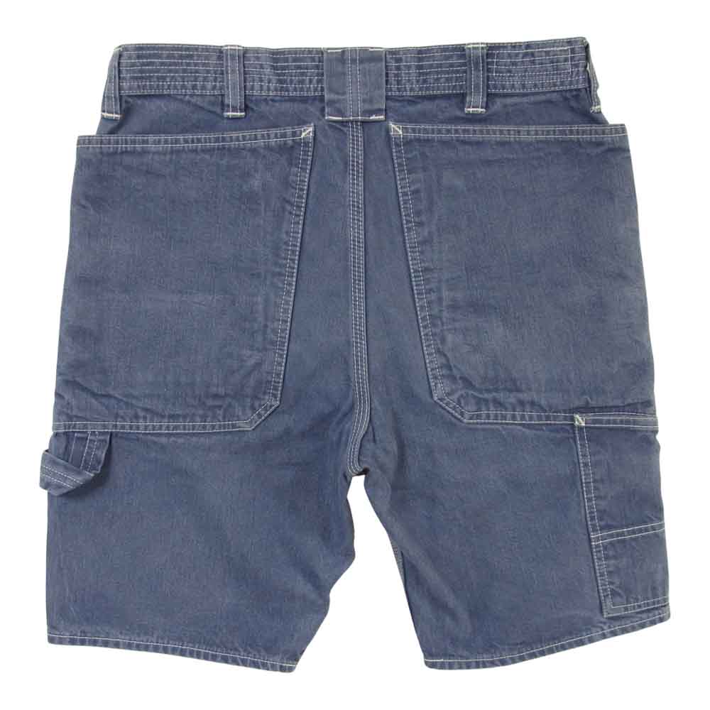 SASAFRAS ササフラス FALL LEAF PANTS 1/2 フォールリーフ ショーツ ショートパンツ インディゴブルー系 S【中古】