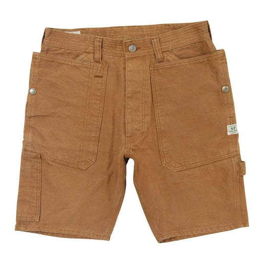 SASAFRAS ササフラス FALL LEAF PANTS 1/2 フォールリーフ ショーツ ショートパンツ ライトブラウン系 S【中古】