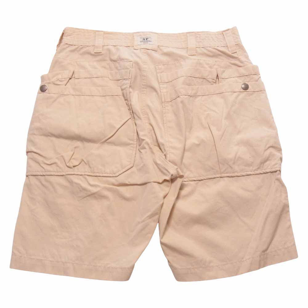 SASAFRAS ササフラス Whole Hole Pants 1/2 ショート パンツ ホワイト ホワイト系 S【中古】