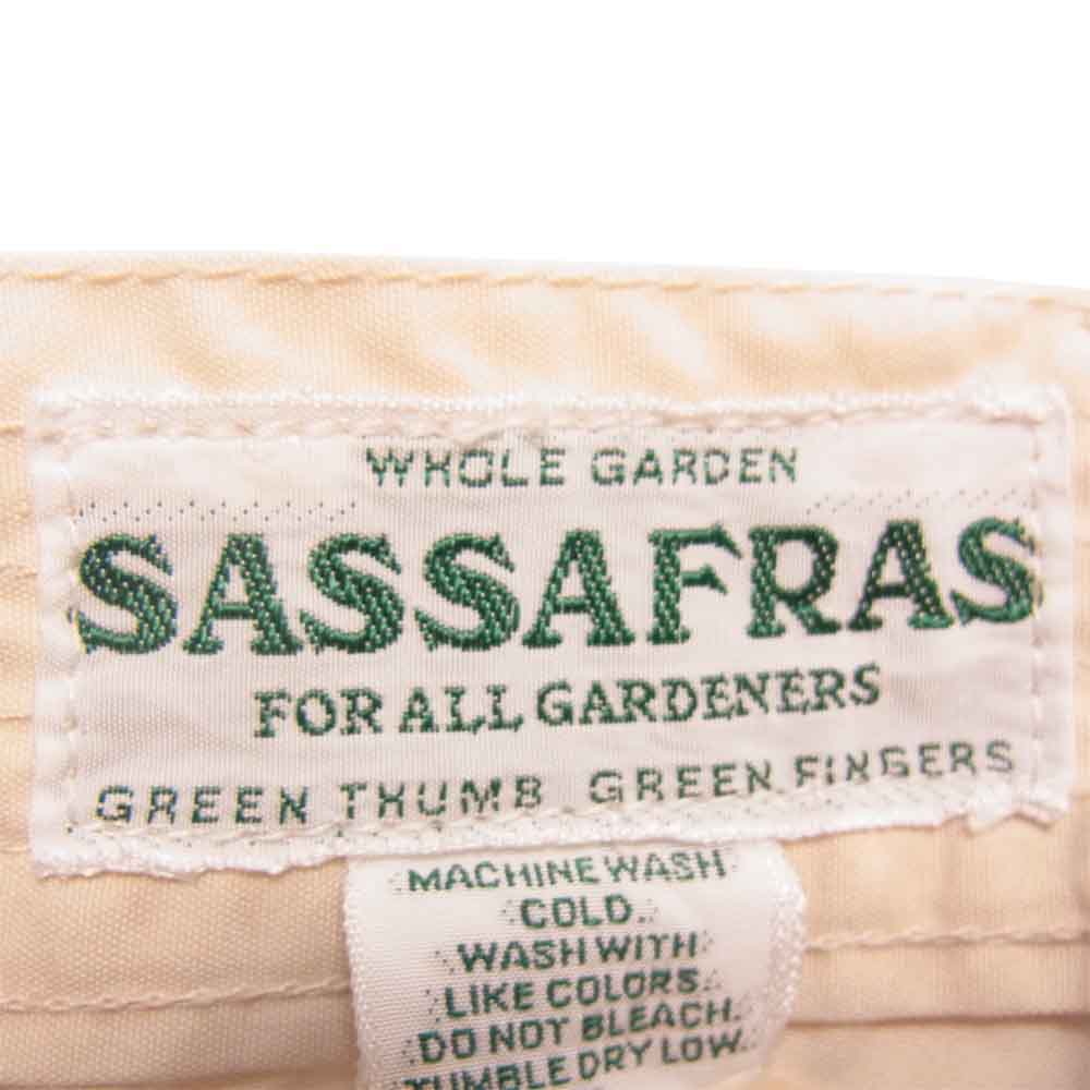 SASAFRAS ササフラス Whole Hole Pants 1/2 ショート パンツ ホワイト ホワイト系 S【中古】
