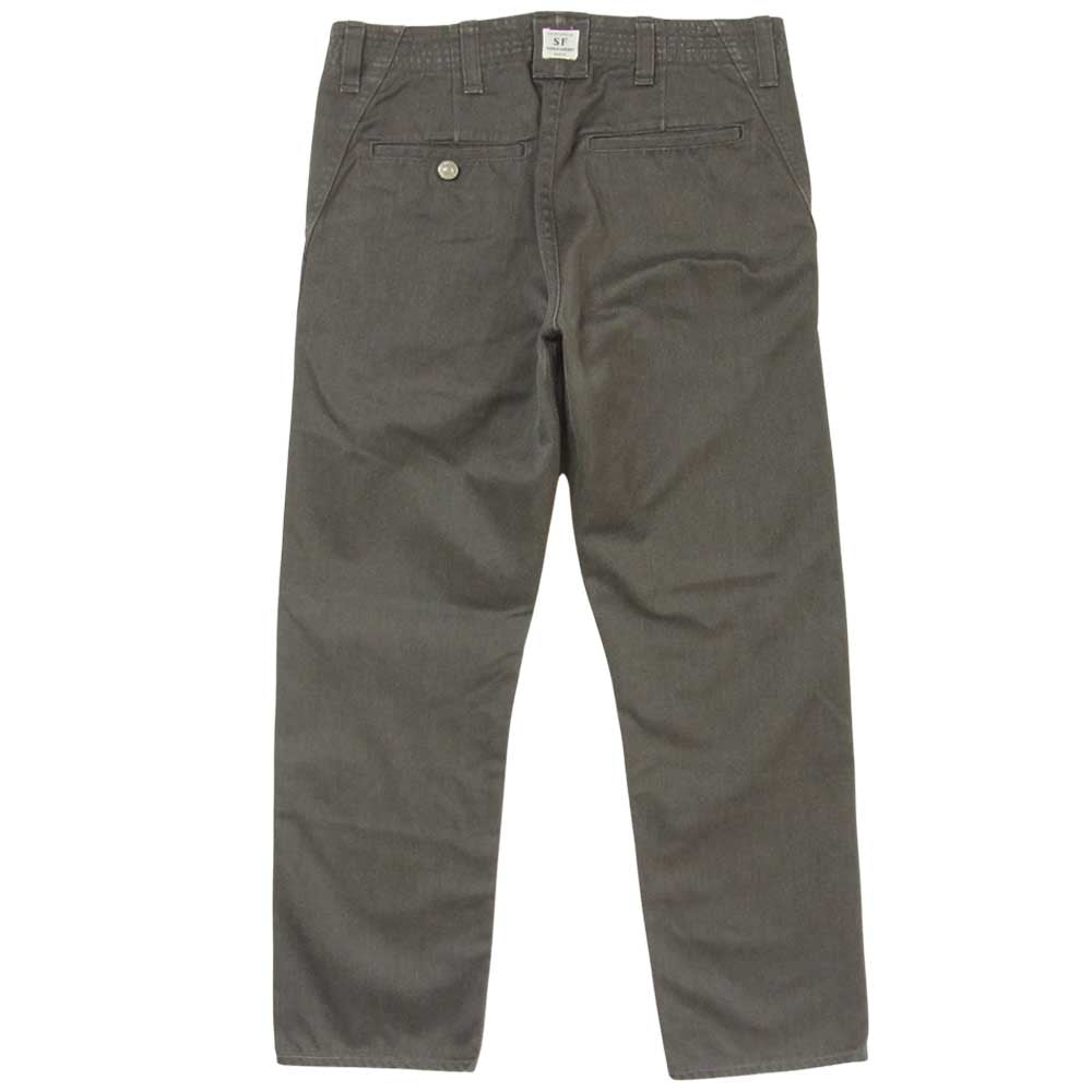 SASAFRAS ササフラス SPRAYER PANTS スプレイヤー パンツ コットン ポリエステル 日本製 グレー系 S【中古】