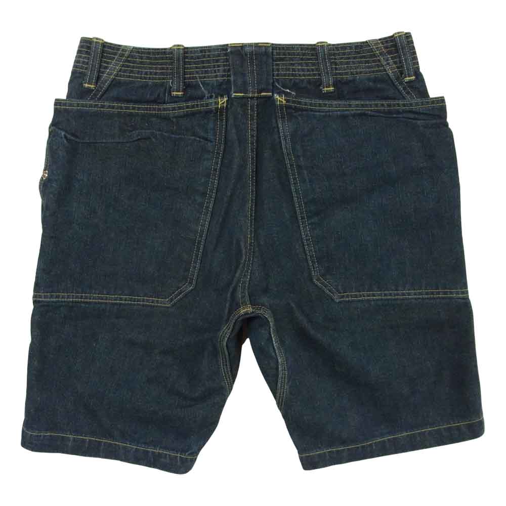 SASAFRAS ササフラス FALL LEAF SPRAYER PANTS 1/2 フォールリーフ スプレイヤー デニム ショーツ ショートパンツ インディゴブルー系 S【中古】