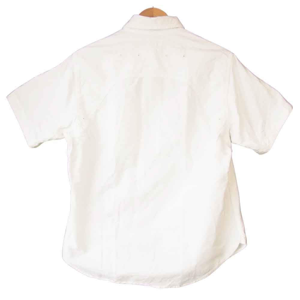 SASAFRAS ササフラス GREEN THOMB SHELL SHIRT 1/2 グリーンサム シェル BD 半袖 シャツ ホワイト系 S【中古】