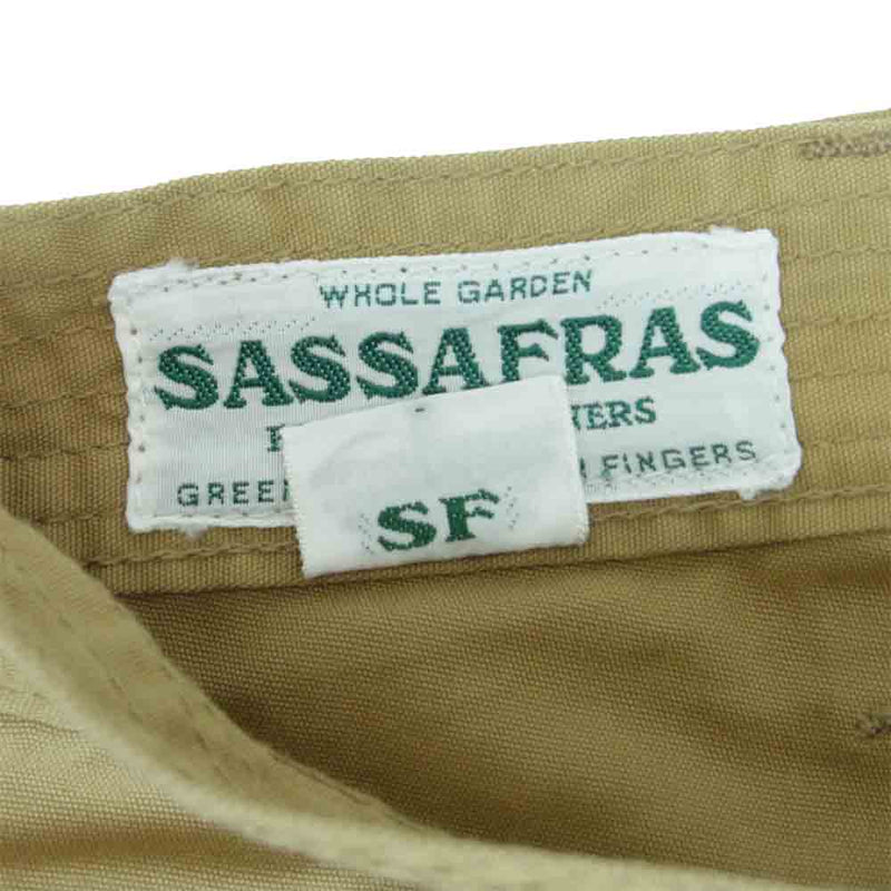 SASAFRAS ササフラス FALL LEAF PANTS 1/2 フォールリーフ ショーツ ベージュ ベージュ系 S【中古】