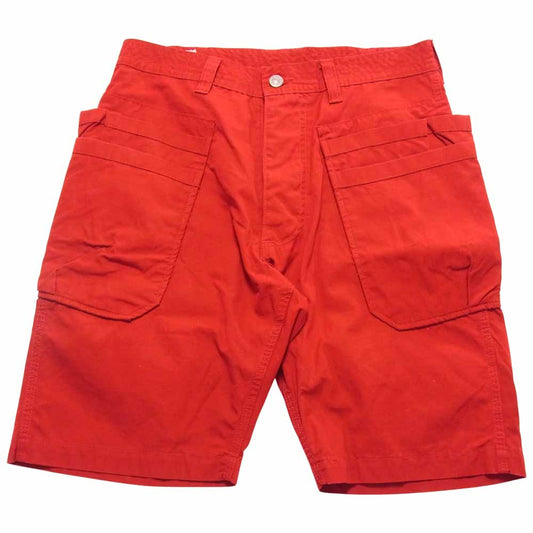 SASAFRAS ササフラス Whole Hole Pants 1/2 ショート パンツ レッド レッド系 S【中古】