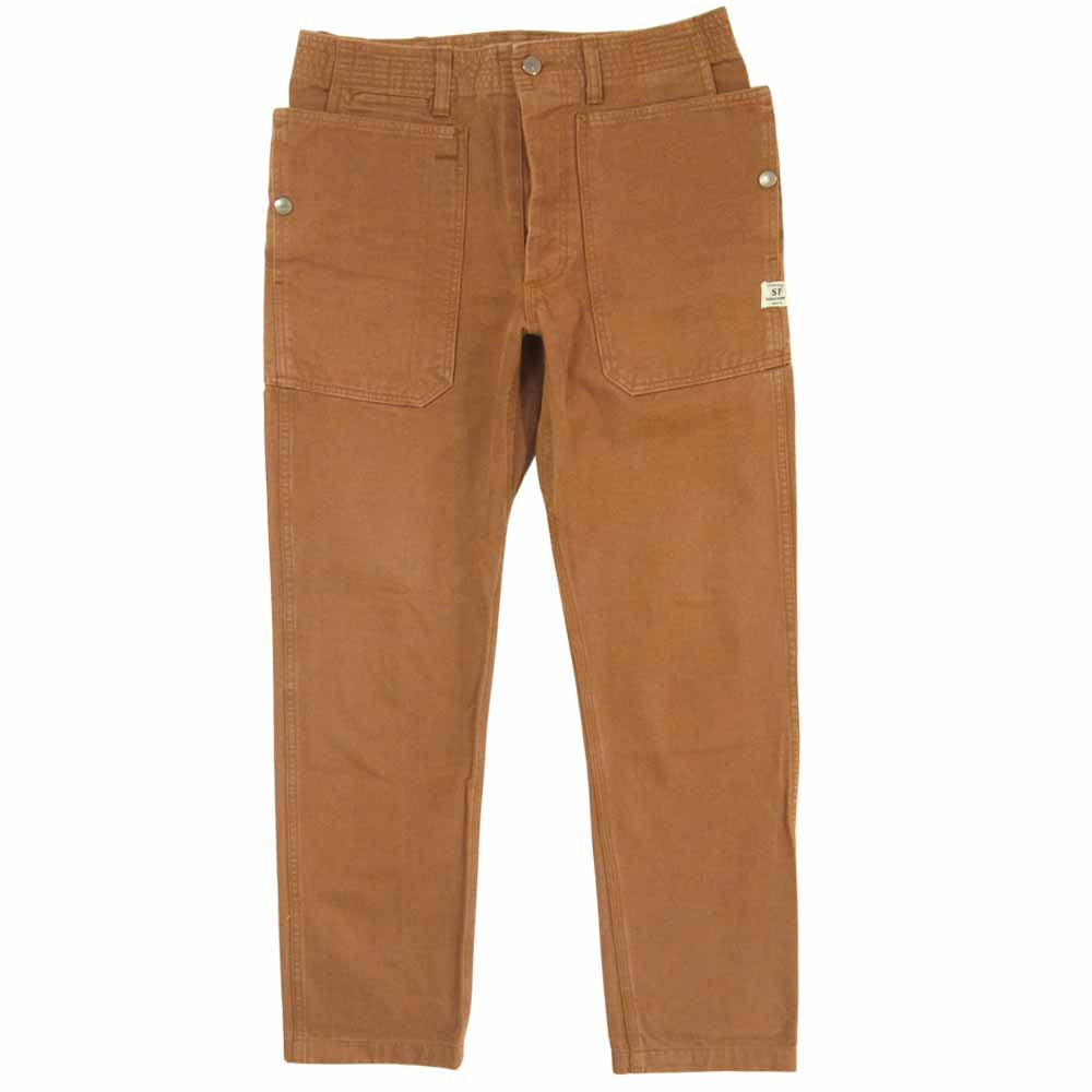 SASAFRAS ササフラス FALL LEAF SPRAYER PANTS フォールリーフ スプレイヤー パンツ ライトブラウン系 S【中古】