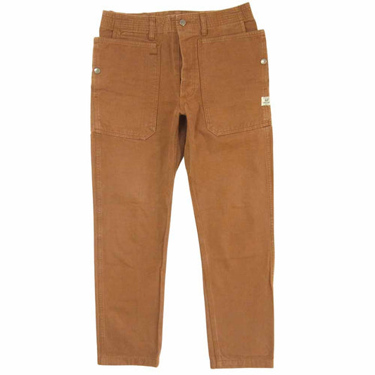 SASAFRAS ササフラス FALL LEAF SPRAYER PANTS フォールリーフ スプレイヤー パンツ ライトブラウン系 S【中古】