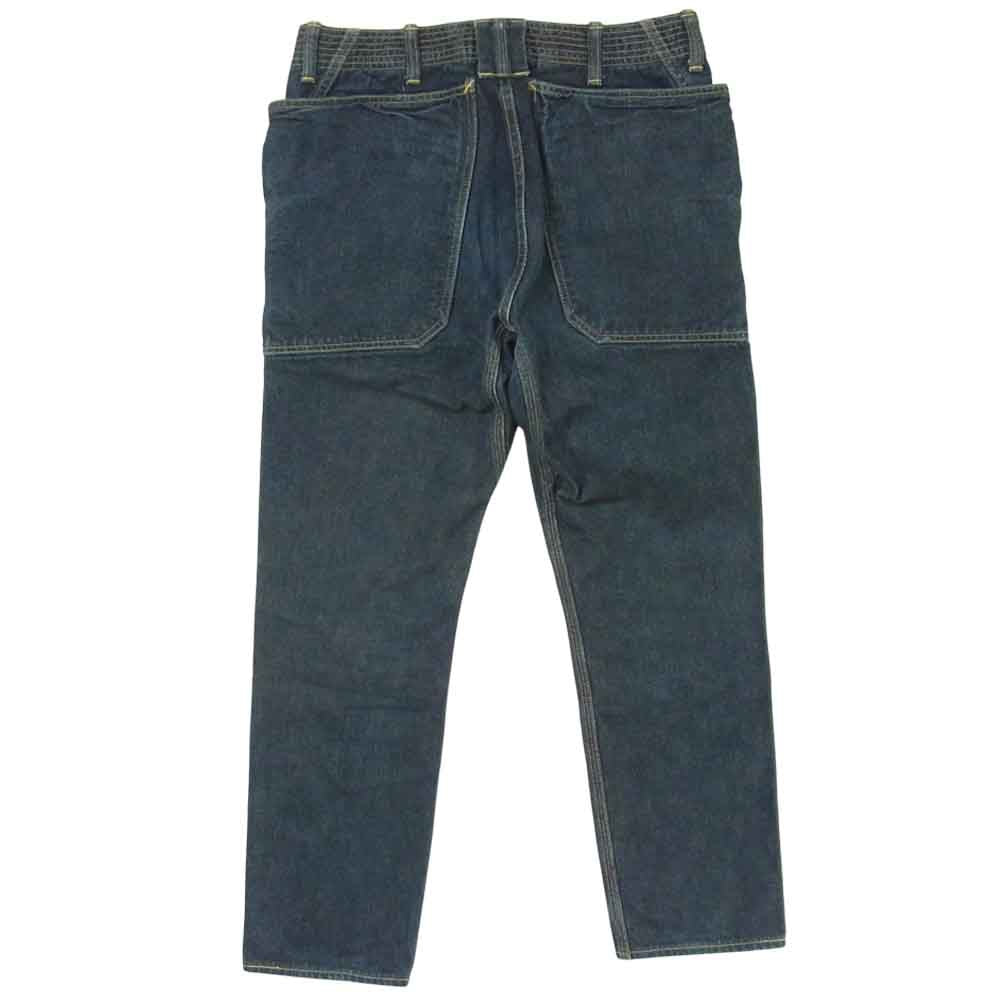 SASAFRAS ササフラス FALL LEAF SPRAYER PANTS DENIM フォールリーフ スプレイヤー デニムパンツ インディゴブルー系 S【中古】