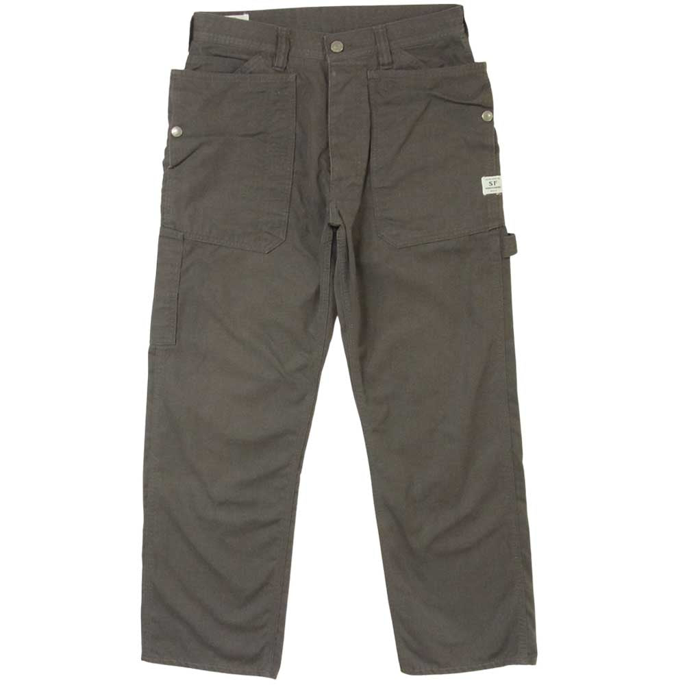 SASAFRAS ササフラス FALL LEAF GARDENER PANTS フォール リーフ ガーデナー パンツ 日本製 グレー系 S【中古】