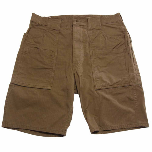 SASAFRAS ササフラス Weeds Pants 1/2 ウィーズ ブッシュ ショーツ カーキ系 S【中古】