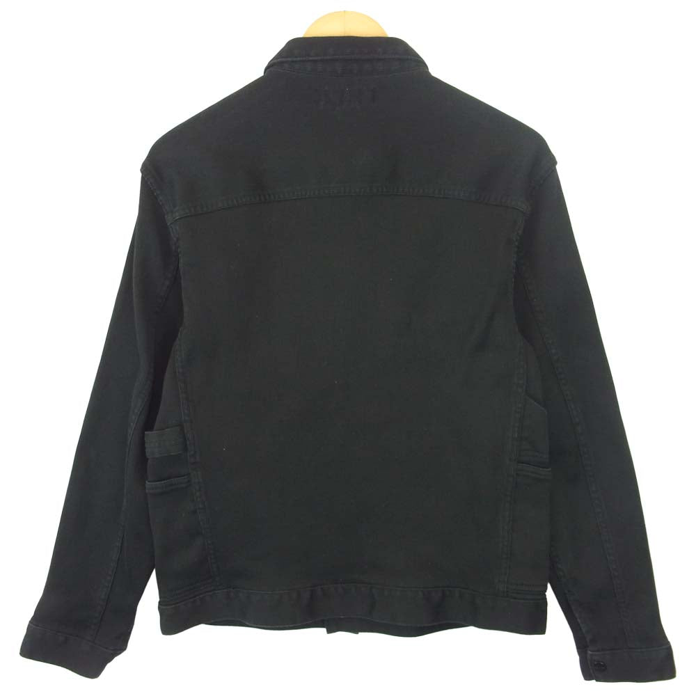SASAFRAS ササフラス Gardener Jacket Pique ピケ ガーデナー ジャケット ブラック系 S【中古】