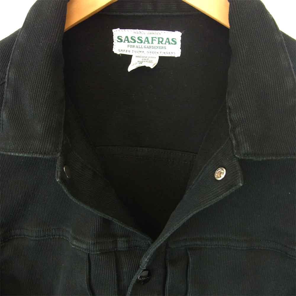 SASAFRAS ササフラス Gardener Jacket Pique ピケ ガーデナー ジャケット ブラック系 S【中古】