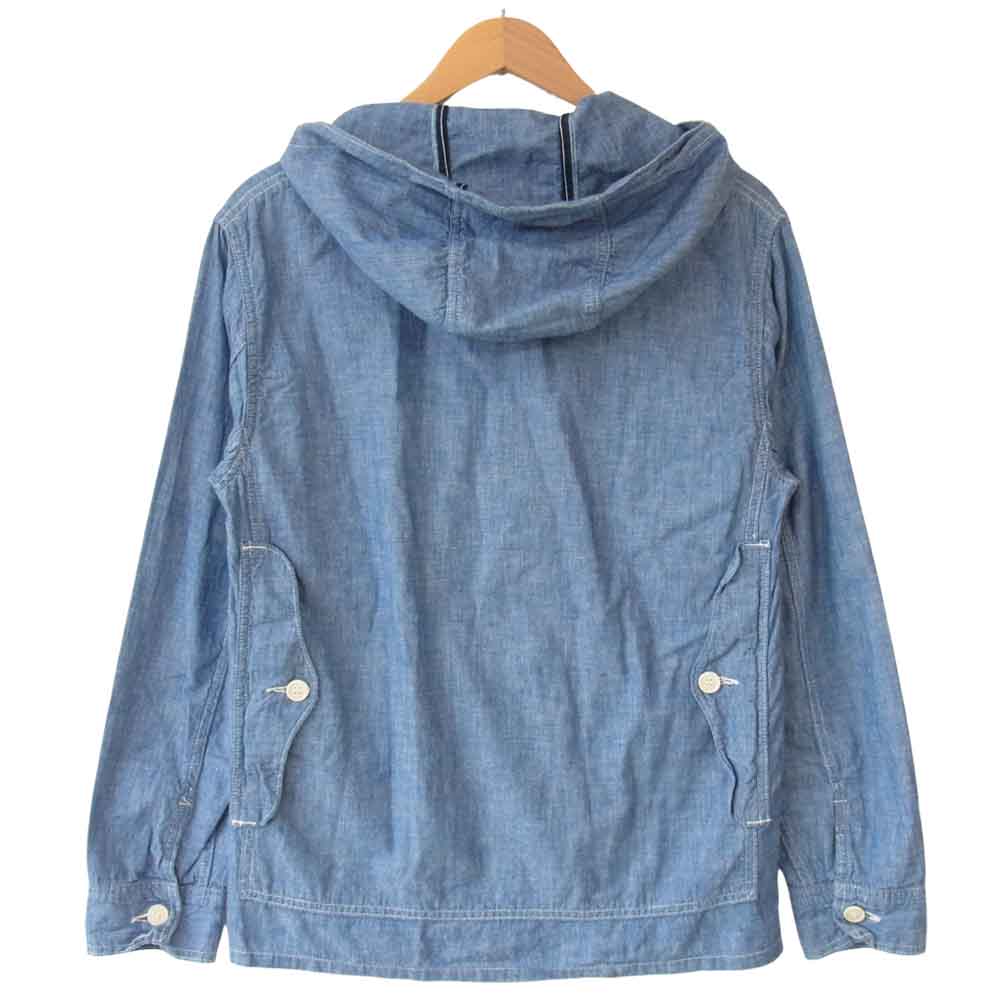 POST OVERALLS ポストオーバーオールズ CRUZER PARKA クルーザー パーカー シャンブレー ジャケット インディゴブルー系 S【中古】