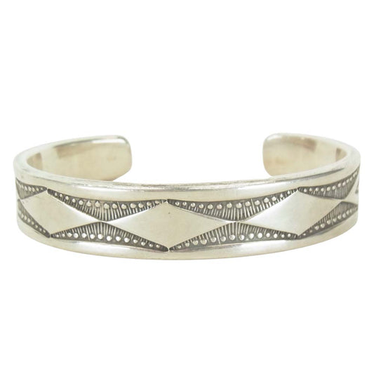 クレンドン ピート Navajo ナバホ シルバー バングル シルバー【中古】