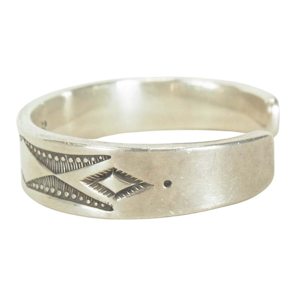 クレンドン ピート Navajo ナバホ シルバー バングル シルバー【中古】