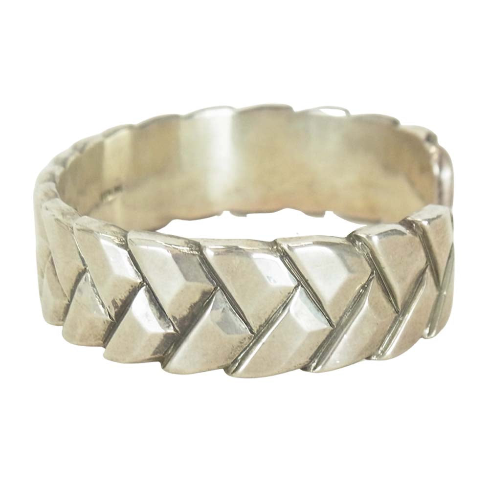 Clendon Pete クレンドンピート Navajo ナバホ シルバー バングル シルバー【中古】