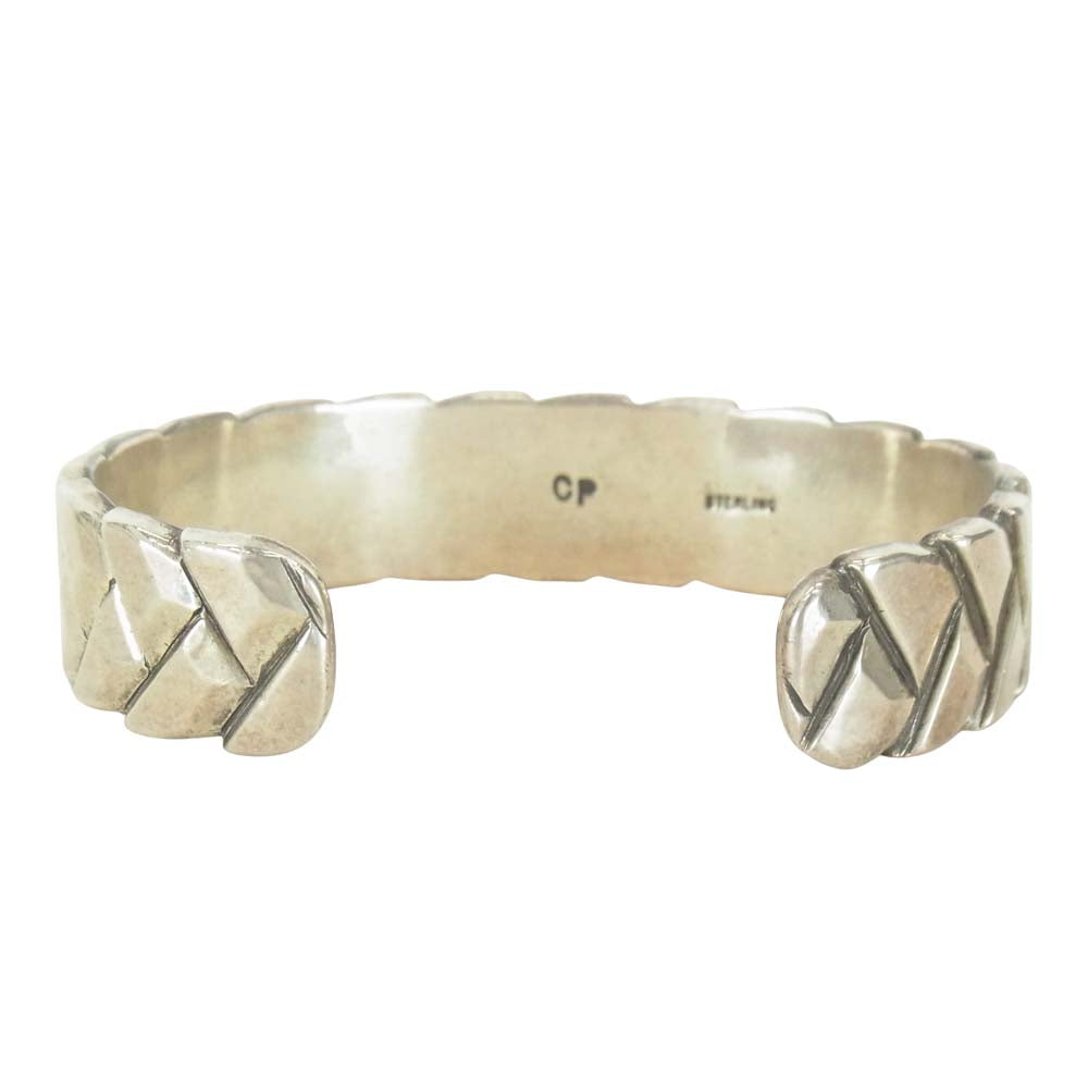 Clendon Pete クレンドンピート Navajo ナバホ シルバー バングル シルバー【中古】