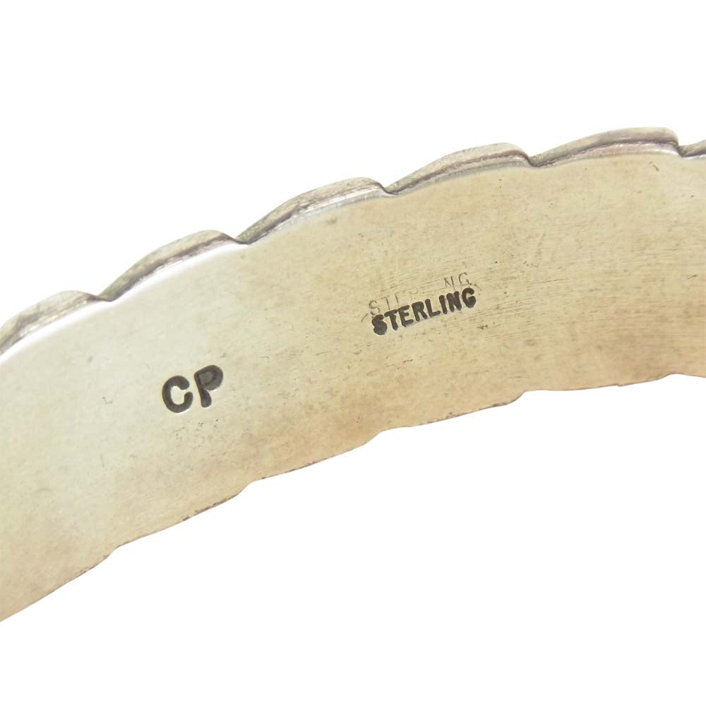 Clendon Pete クレンドンピート Navajo ナバホ シルバー バングル シルバー【中古】
