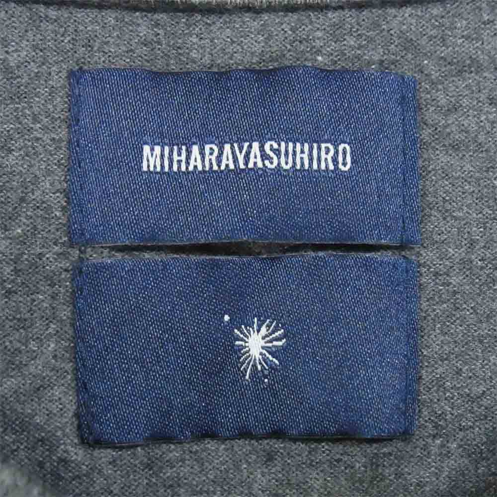 MIHARA YASUHIRO ミハラヤスヒロ 81663758 袖オンブレチェック 切替 ポケット付 カットソー グレー系 48【中古】