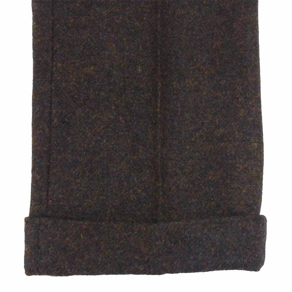 soe ソーイ 裾ダブル センタープレス パンツ ウールパンツ ウール 日本製 ブラウン系【美品】【中古】
