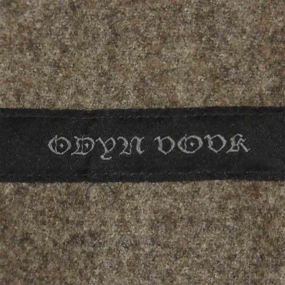 ODYN VOVK 袖カウレザー 切替 ジャケット アメリカ製 ブラウン系 グレイッシュブラウン系 S【中古】