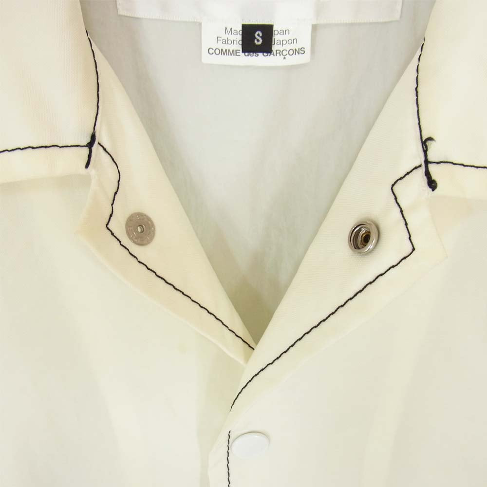 GANRYU ガンリュウ AP2015 EP-J015 コムデギャルソン COMMEdesGARCONS ベーシック コーチ ジャケット オフホワイト系 S【中古】