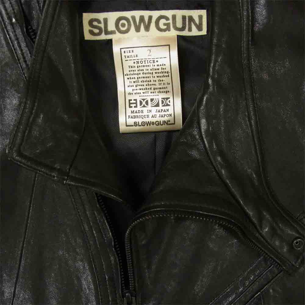 slowgun スロウガン 羊革 ラムレザー ライダース ジャケット 日本製