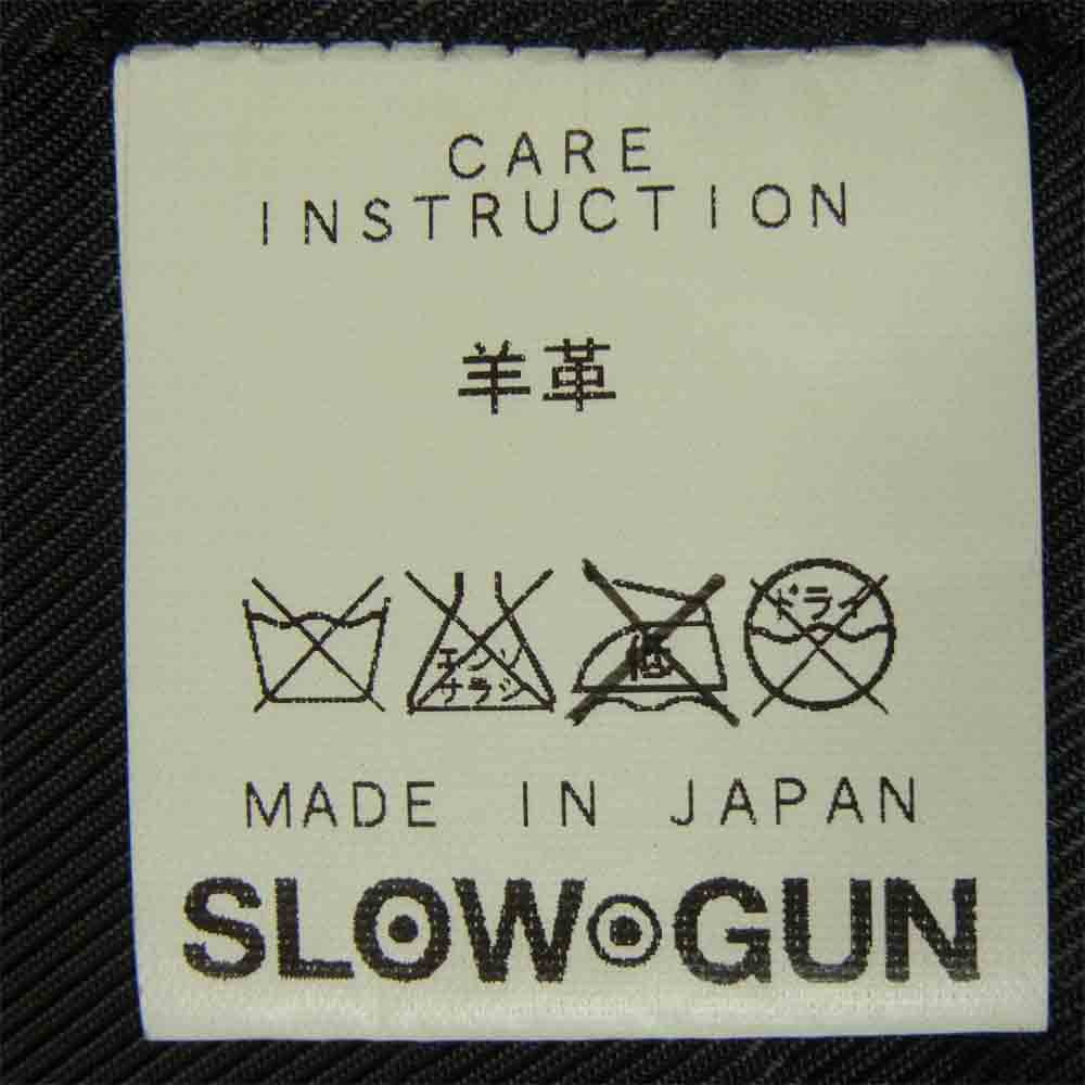 slowgun スロウガン 羊革 ラムレザー ライダース ジャケット 日本製